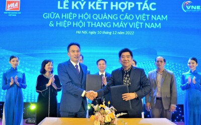 Vietnam Elevator Association and Vietnam Advertising Association have a cooperation agreement