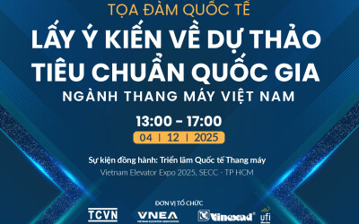 Lấy ý kiến Dự thảo Tiêu chuẩn Quốc gia ngành thang máy